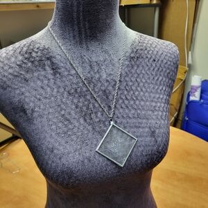 Glass Pain Pendant Necklace